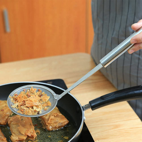 2 Cucharas Espumadoras, Colador De Alimentos De Malla Fina