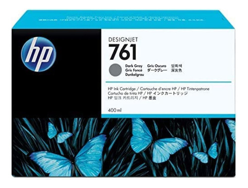 Cartucho De Tinta Hp 761 Color Negro De 400 Ml