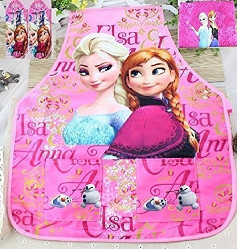 Cjb Frozen Elsa Anna Kids Delantal Impermeable Manga