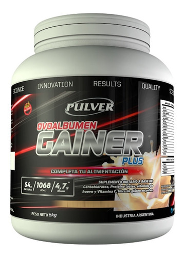 Gainer Plus 5 Kg Pulver Ganador De Peso Sin Tacc