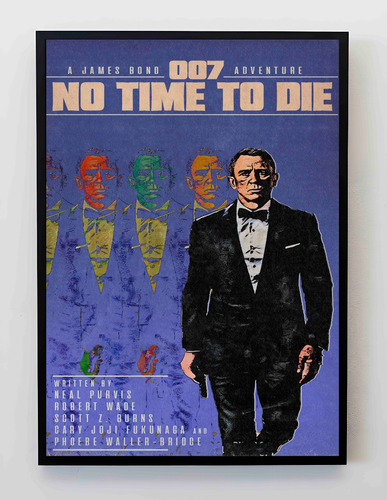 Cuadro 33x48cm Poster 007 No Time To Die James Bond