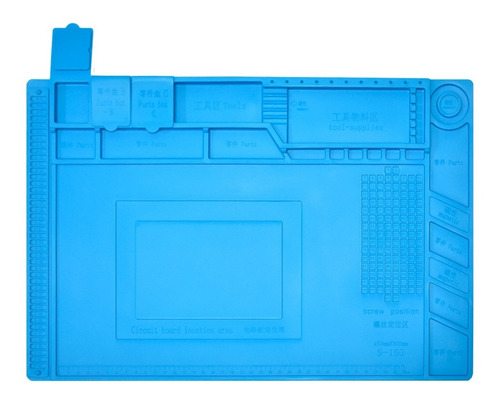 Imagen 4 de 10 de Tapete Trabajo Silicon Magnético Antiestatica 45x30 Cm Bk160