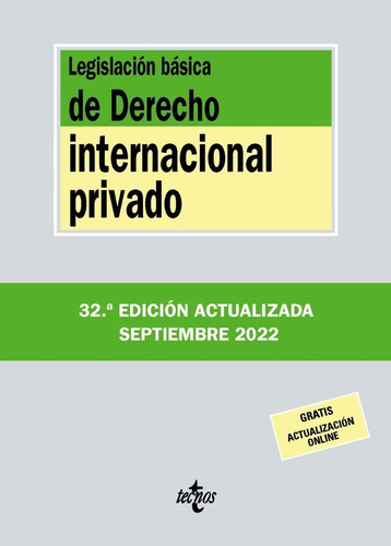 Legislacion Basica De Derecho Internacional Privado, De Editorial Tecnos. Editorial Tecnos, Tapa Blanda En Español