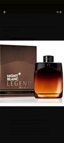 Perfume Mont Blanc Legend Night Original 