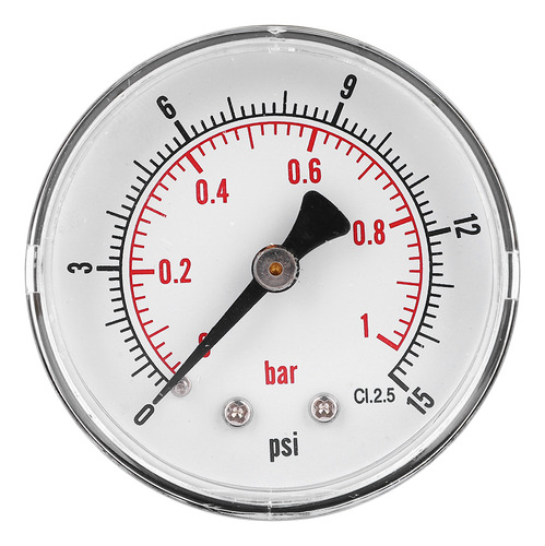 Manómetro De Agua De 0-15 Psi, 0-1 Bar, Enchufe Británico, 5