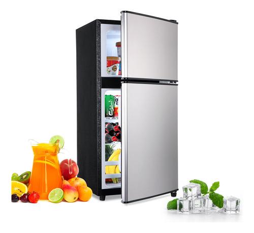 Euasoo Fls-80-silver - Refrigerador Compacto De 3.5 Pies Cub