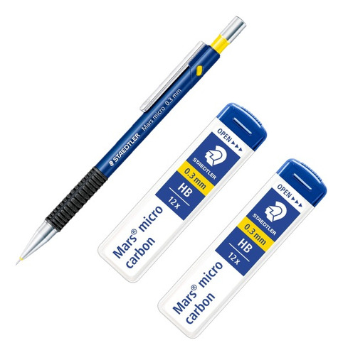 Portaminas 0.3mm Staedtler Mars (tubo De Minas Hb Gratis)