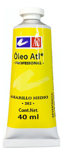 Oleo Atl T-14 Tubo De 40 Ml Color A Escoger Pintura Color del óleo 202 Amarillo Medio
