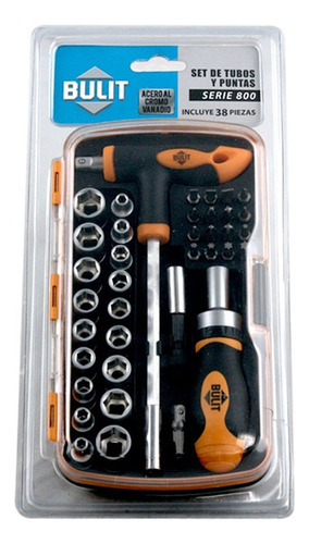 Juego Puntas Y Tubos Set 38 Piezas Adap+criquet+llave T