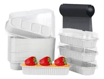 Comprar Moldes Pequeños Para Hornear Pan Con Tapa, Paquete De 50 Uni