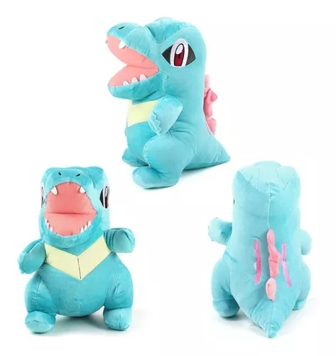 Pelúcia Pokemon Totodile Importada Crocodilo Tipo Água 19 Cm em