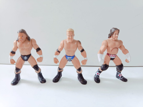 Wwe Lote Micro Agression Jakks Pacific Triple H, Khali,hardy (Usado)