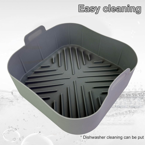Forros Cuadrados De Silicona Para Freidora Air Fryer, 3 Unid