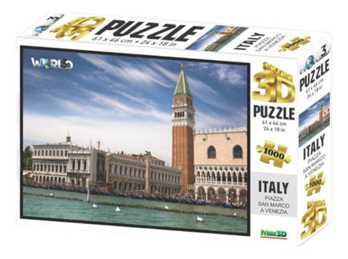 Puzzle Rompecabeza 1000 Pzs Prime 3d Piazza San Marco 16056
