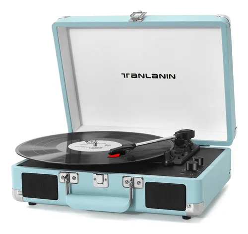 comprar Tocadiscos Porttil Bluetooth: Vinilo, 3 Velocidades, Vintage