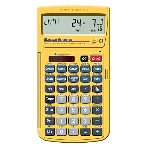 4019 Calculadora De Estimador De Materiales | Encuentra...