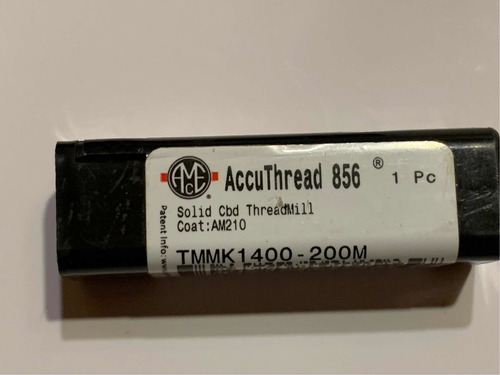 Fresa Integral De Roscado Macho Metal Duro M14 M16 Paso2 Usa