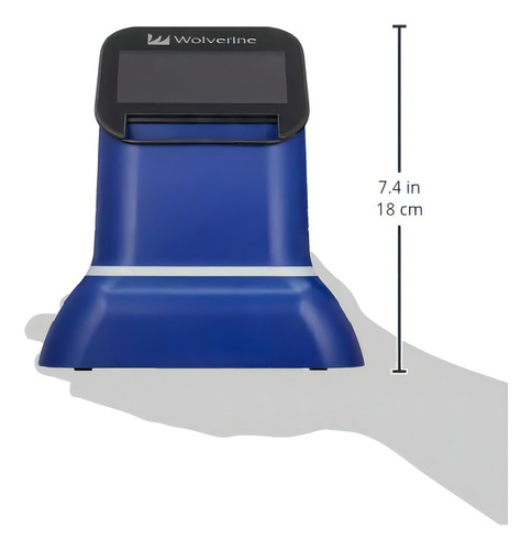 Wolverine F2d Saturn Digital Film & Slide Scanner - Converts 120 Medium Format, 127 Film, Microfiche, 35mm Negatives & Slides To Digital Jpeg - Large 4.3 Lcd W/hdmi Output (red)