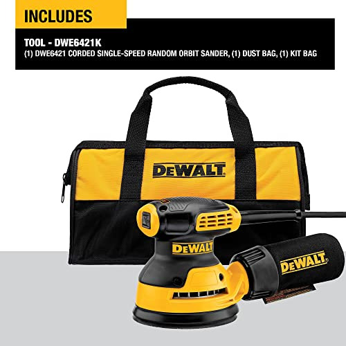 Kit De Lijadora Orbital Dewalt De 20 V Como Máximo, 5 Pulgad