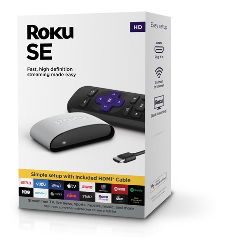 Imagen 2 de 9 de Roku Se 3930 Hd 512mb Ram Con Control Remoto Y Cables