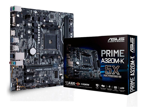 [ ] Motherboard Asus Prime A320m-k Am4 Ddr4 Amd A320 Hdmi !!