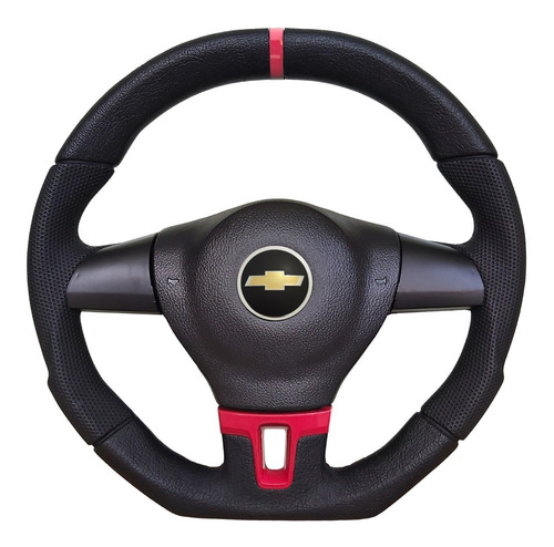 Volante Base Reta Chevrolet Ss Vermelho Gm Corsa Wind