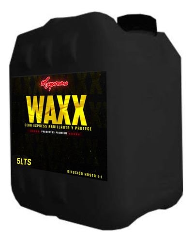 Waxx Cera Líquida Para Autos 5 Litros | Supremoclean