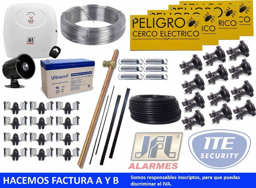 Imagen 1 de 5 de Kit Para Instalar Cerco Eléctrico X85 Metros De 4 Hilos