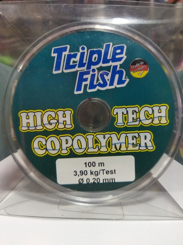 Nylon Triplefish High Tech Copolymer 0.20mm/3.9kg 1000metros