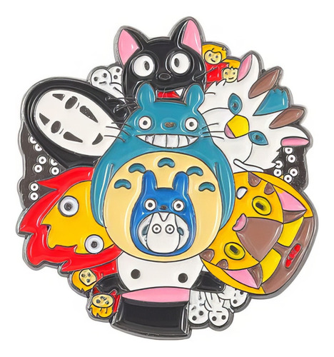 Pin Metalico Broche Boton Totoro Estudio Ghibli