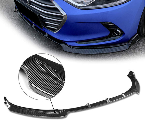 Lip 2017 2018 Hyundai Elantra - Apariencia Fibra De Carbono