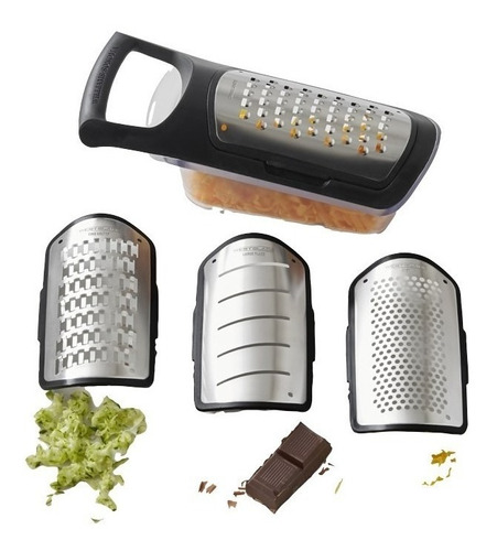 Rallador Rebanador De Verduras Manual Con Base Recipiente 