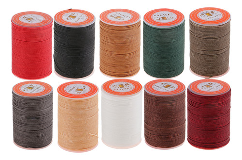85 Metros De Material Cuero De Coser Encerado De Gris Oscuro