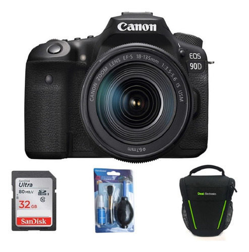Camara Canon Eos 90d Lente 18-135mm Is Usm +32gb+bolso+kit