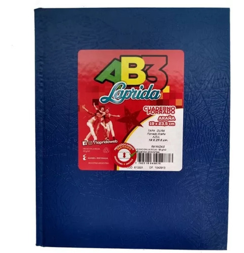 Cuaderno Laprida Abc X 50 Hojas Tapa Dura Forrado Ab3