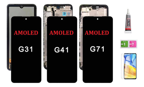 A Pantalla Lcd Con Marco For Moto G31 G41 G71 5g Amoled