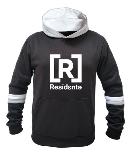 Buzo Hoodie Combinado Residente