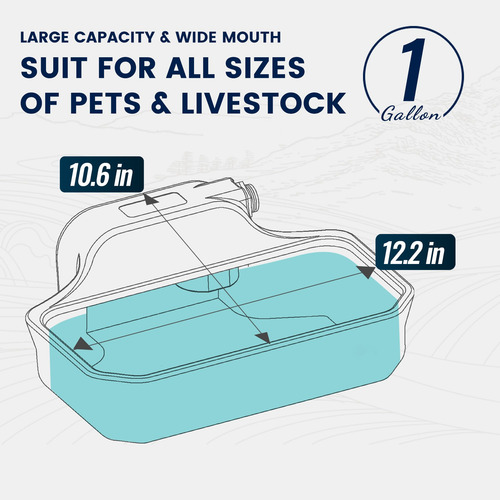 Dispensador Automático De Agua Para Perros Marca Xyz Modelo Gris