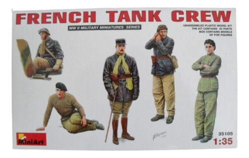 Tank Crew 1/35 Miniart 35105 Figuras Soldados Tanquistas