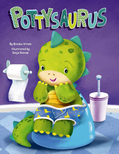 Pottysaurus Libro De Cartón Acolchado Para Niños Entrena