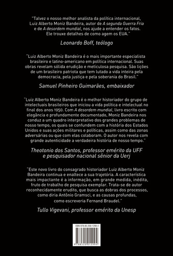 A Desordem Mundial, De Bandeira, Luiz Alberto Moniz. Editorial Editora José Olympio Ltda., Capa Mole Em Português, 2016