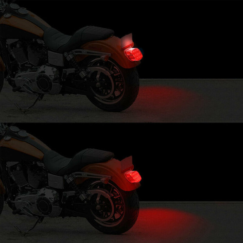 Red Len Led Rear Brake Tail Light For Harley Road Glide Aam