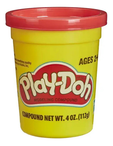 Play Doh: Lata Individual - Rojo Brillante
