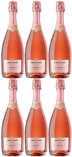 Prosecco Italiano Rosado Brut Carpene Malvolti Caja X 6 Bote