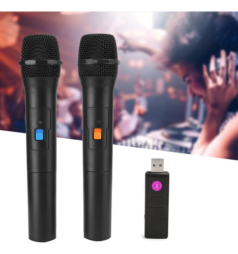 Microfone Sem Fio Universal V16u 2 Em 1 Vhf Universal Usb