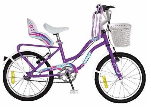 Bicicleta paseo infantil Bicicletas Enrique Enrique Stars R16 freno v-brakes color violeta  