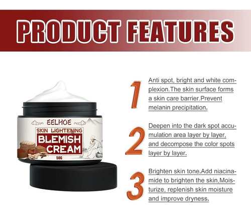 - Crema Blanqueadora For Aclarar Las Manchas, Tratamiento