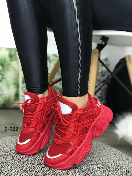 Zapatillas Rojas Mujer | MercadoLibre 📦