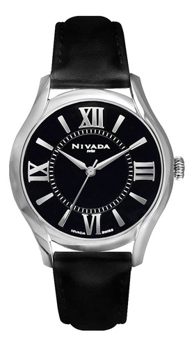 Nivada Np16161lacnr Reloj Análogo, Color Negro