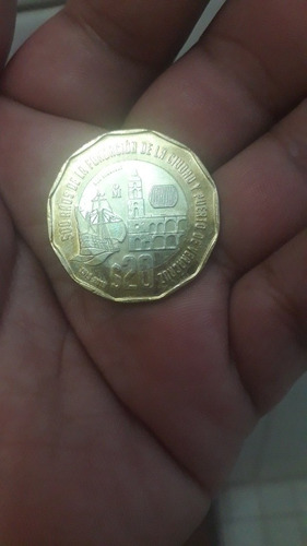 Moneda De 20 Pesos Conmemoración 500 Años De Veracruz